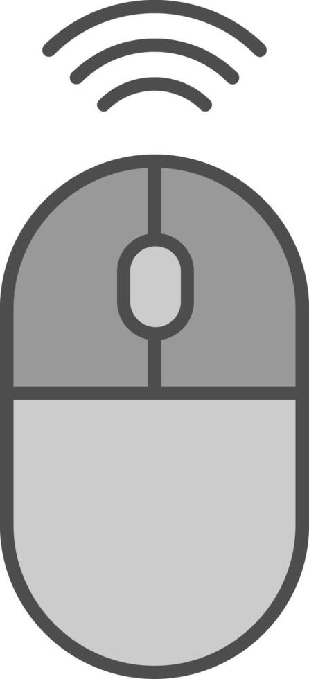 Wireless Mouse Fillay Icon vector