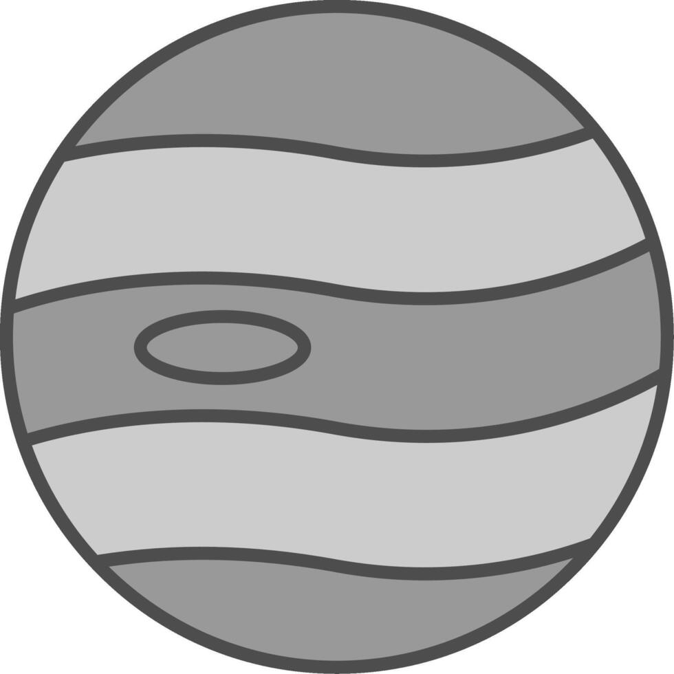 planeta relleno icono vector