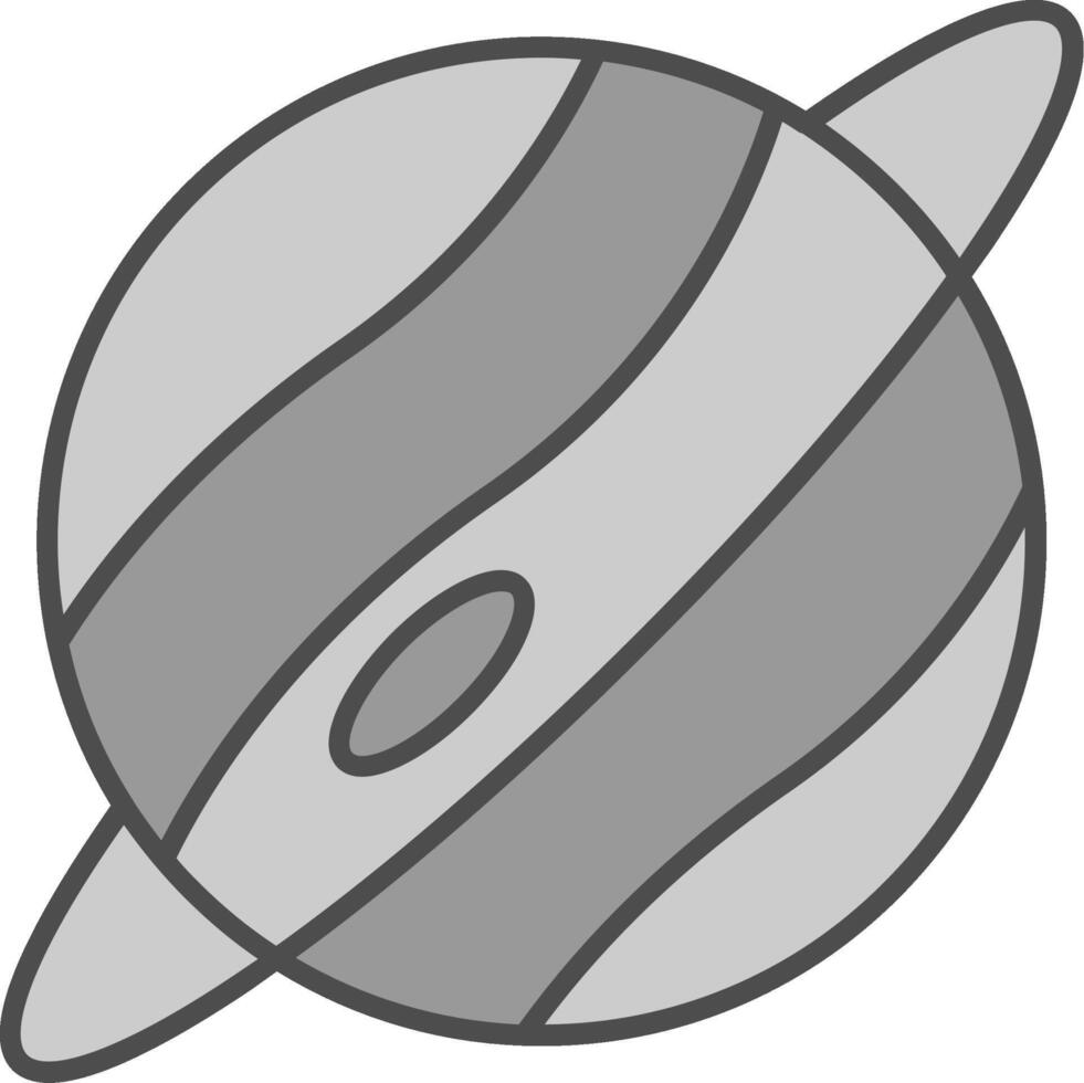 Planet Fillay Icon vector