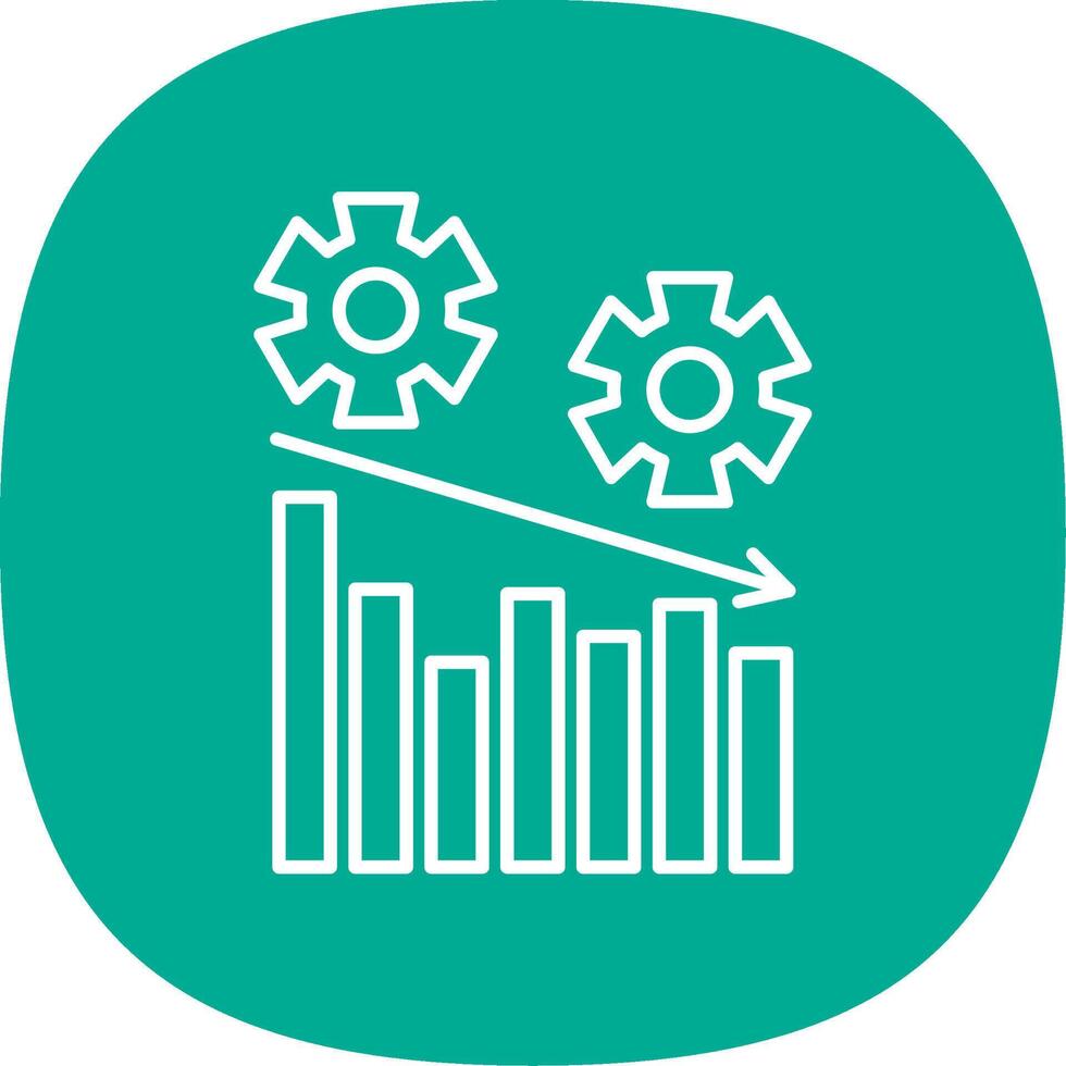 Management Line Curve Icon vector