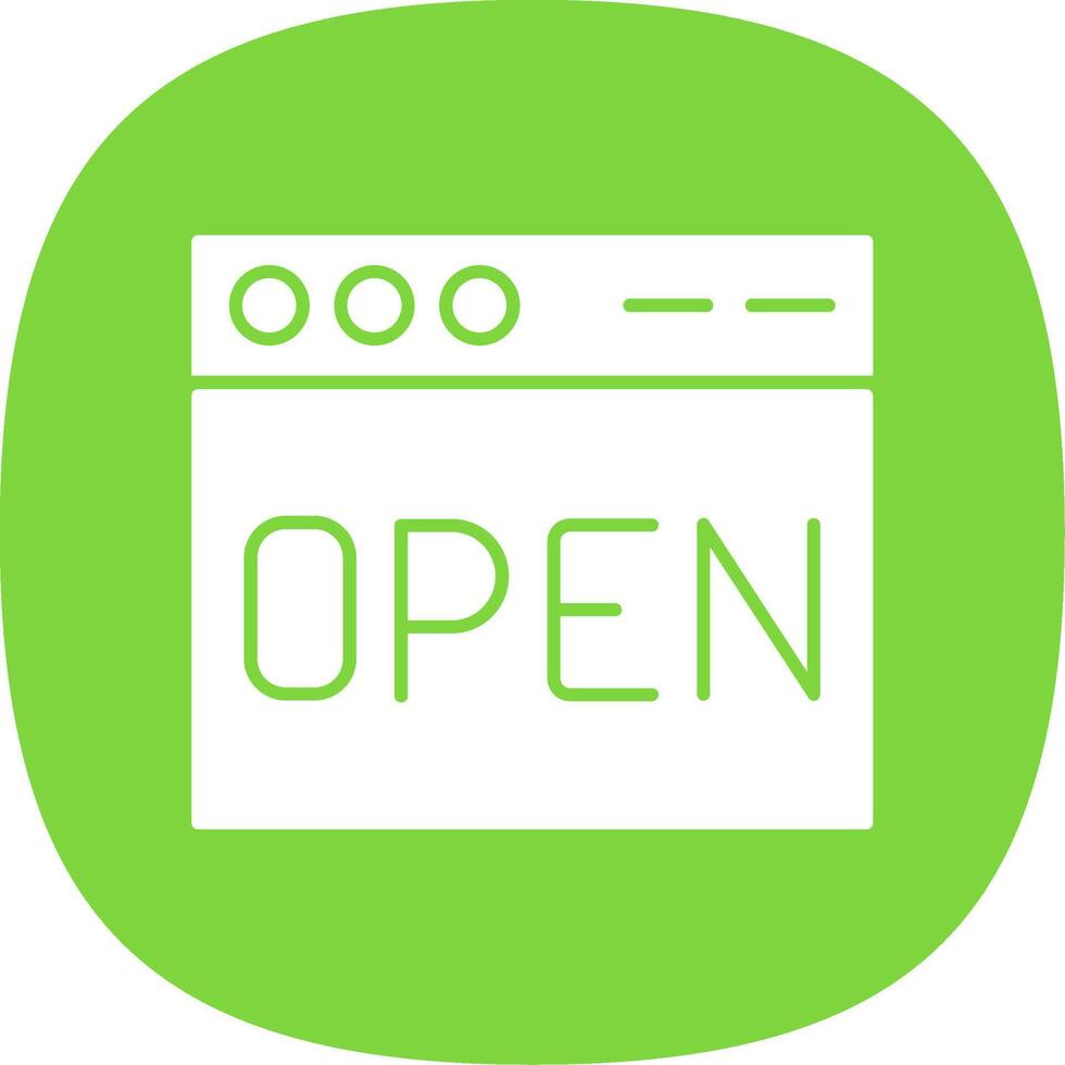 Open Line Circle Icon vector