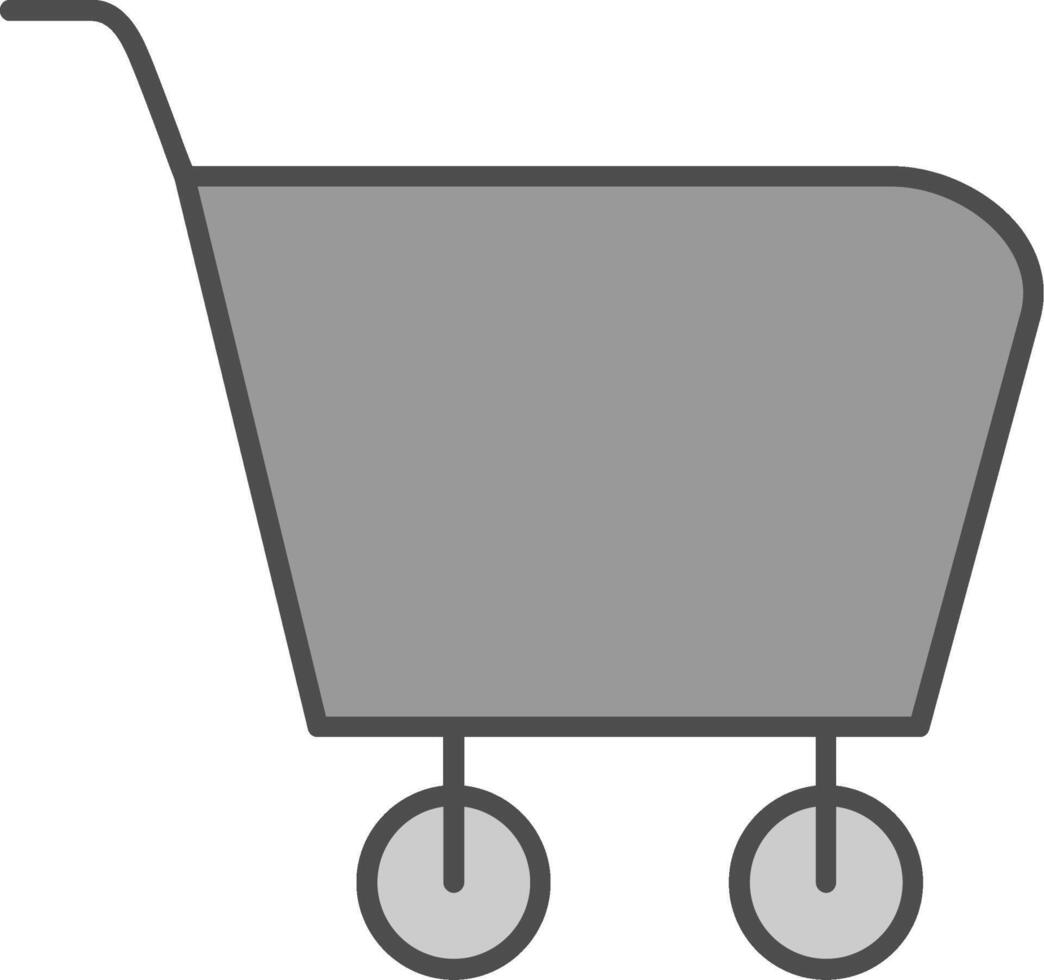 Cart Line Circle Icon vector