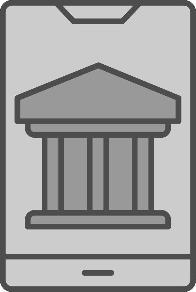 Smartphone Line Circle Icon vector