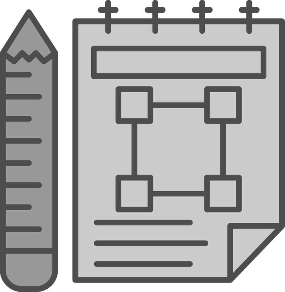 Sketchbook Fillay Icon vector