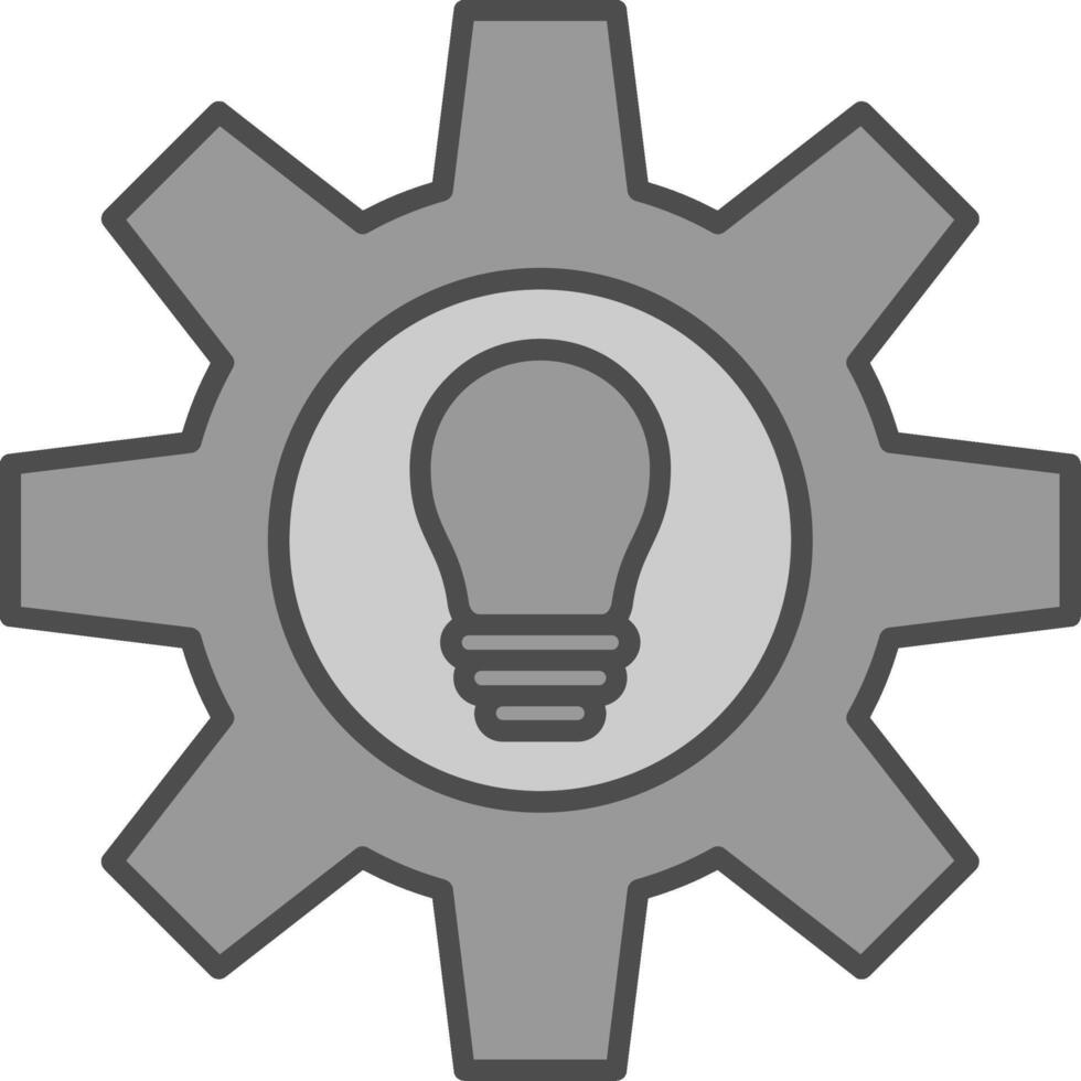 Idea Fillay Icon vector