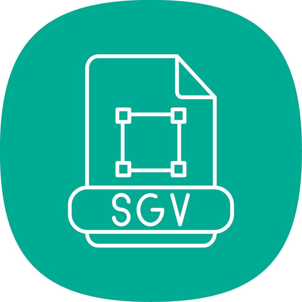 Svg Line Curve Icon vector