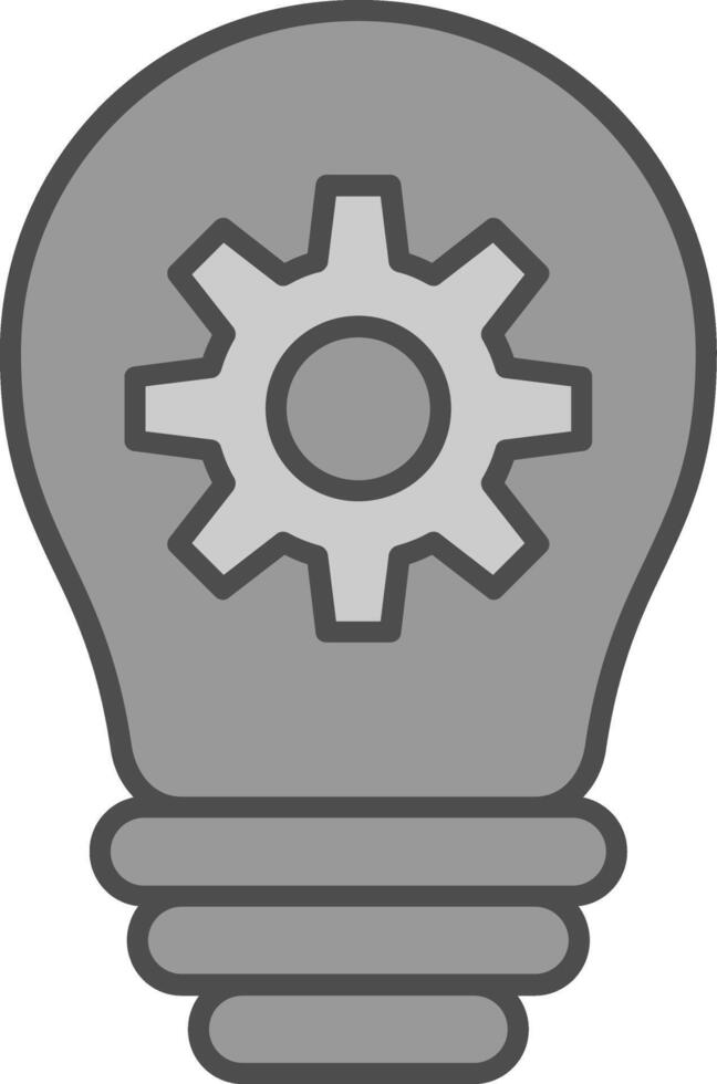Idea Fillay Icon vector