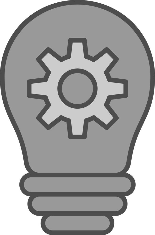 idea relleno icono vector