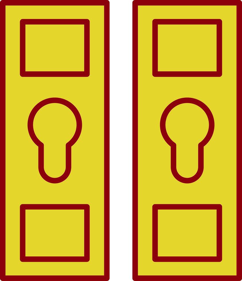 Locker Line Circle Icon vector