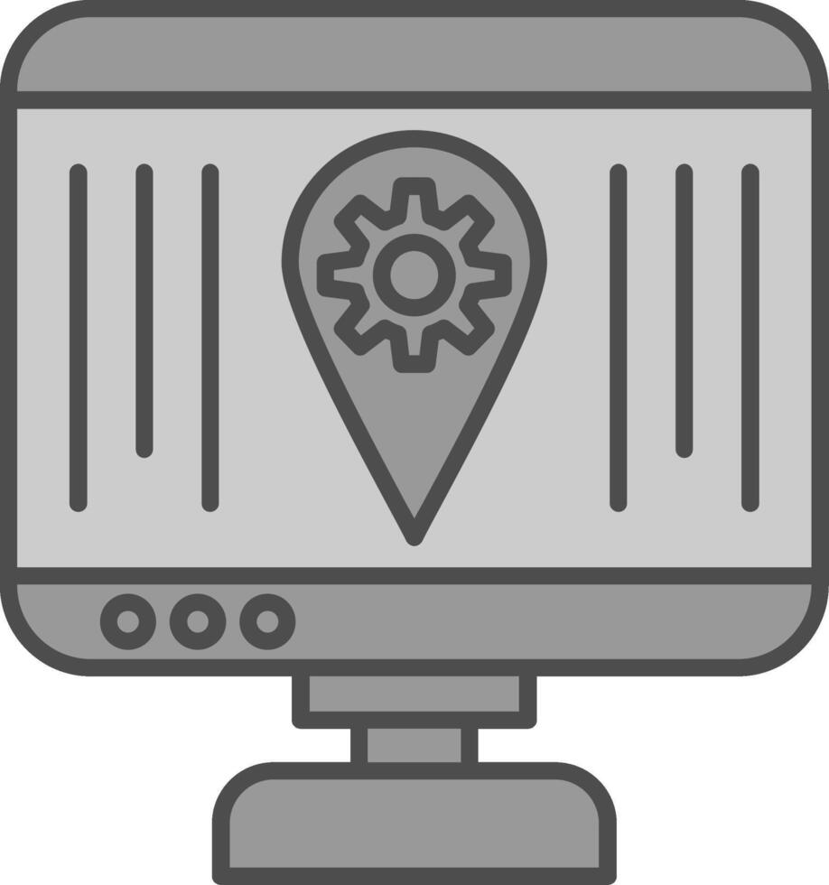 Localization Fillay Icon vector