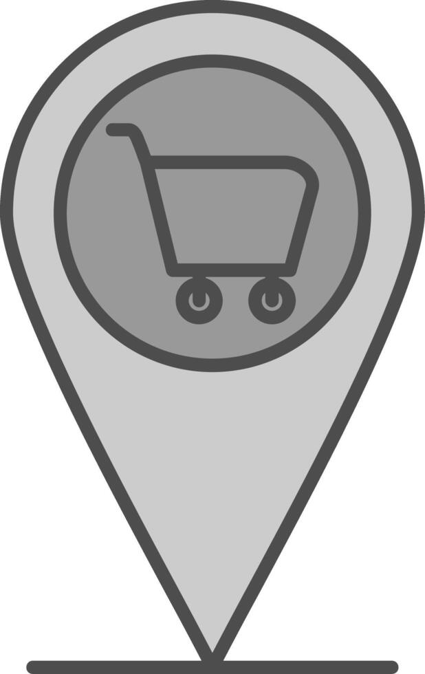 Pin Fillay Icon vector