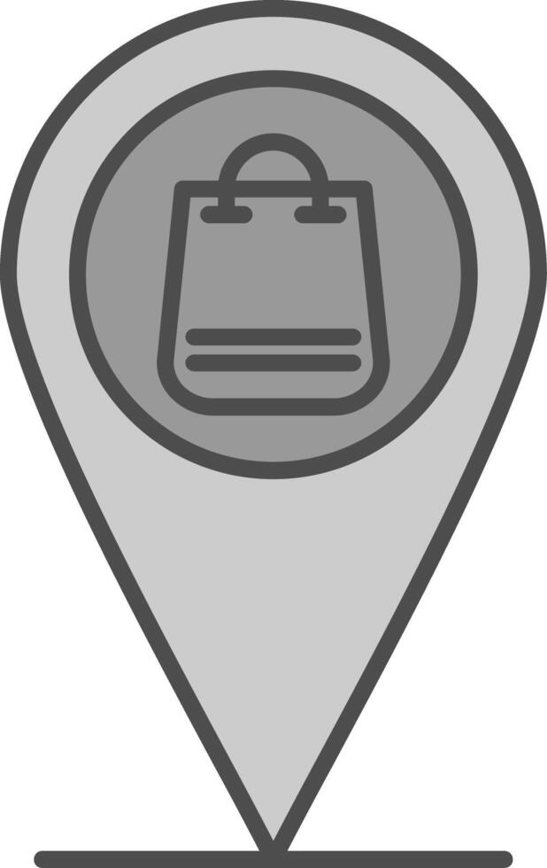 Pin Fillay Icon vector