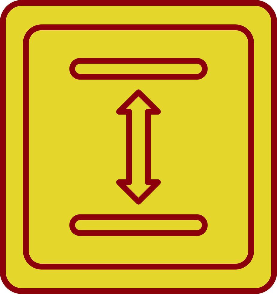 Between Line Circle Icon vector