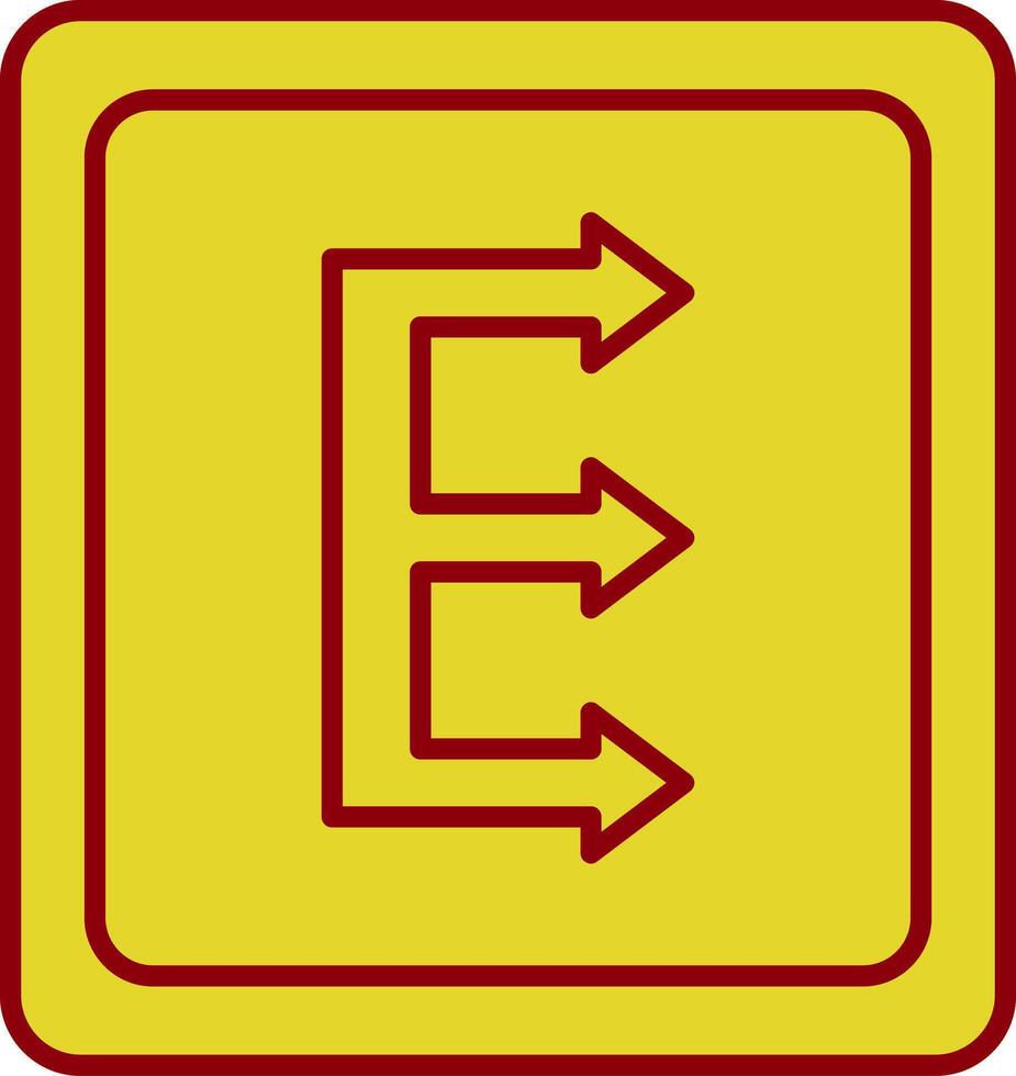 Three Arrows Line Circle Icon vector
