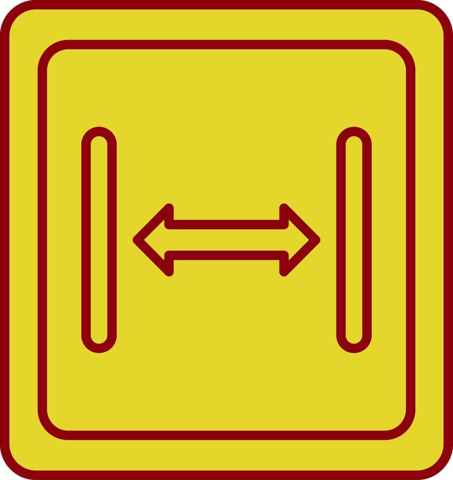Size Line Circle Icon vector