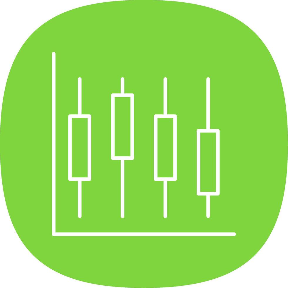Diagram Line Curve Icon vector