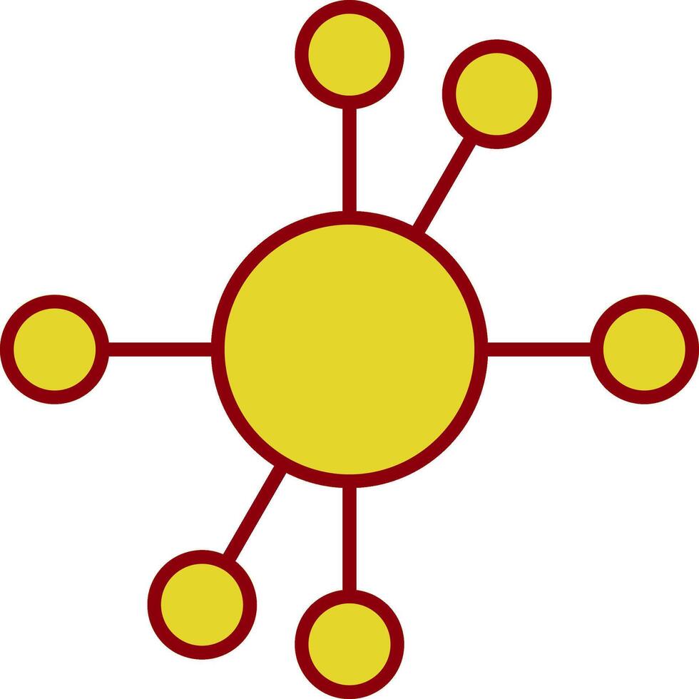 Diagram Line Circle Icon vector
