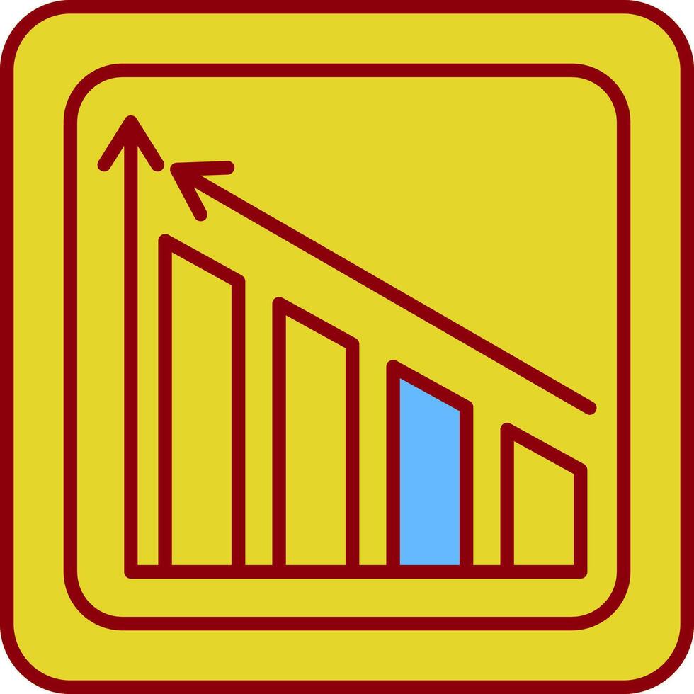 Profits Line Circle Icon vector