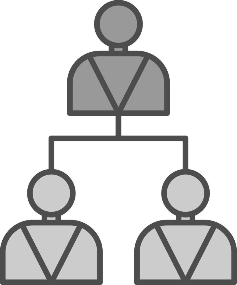 Hierarchy Fillay Icon vector