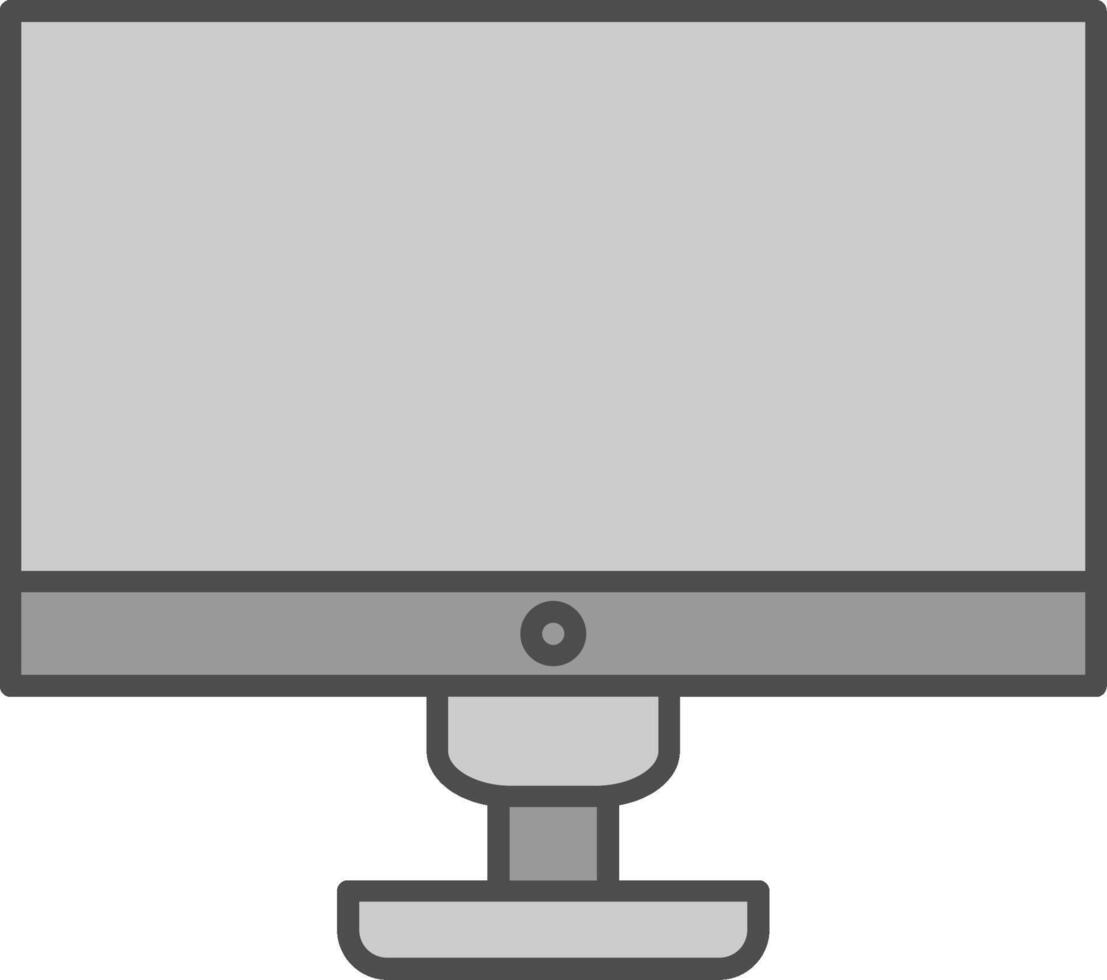 Computer Fillay Icon vector
