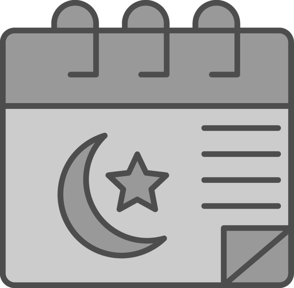 Calendar Fillay Icon vector