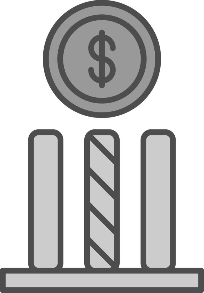 Dollar Fillay Icon vector
