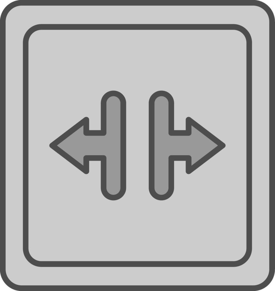 Width Fillay Icon vector