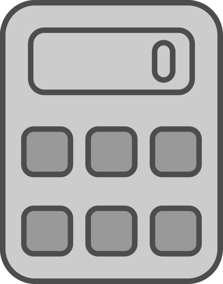 Calculator Fillay Icon vector