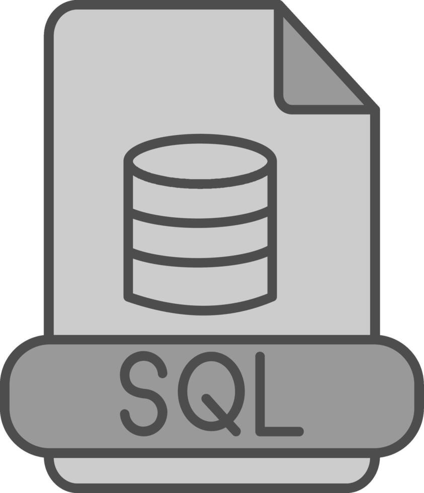 sql relleno icono vector