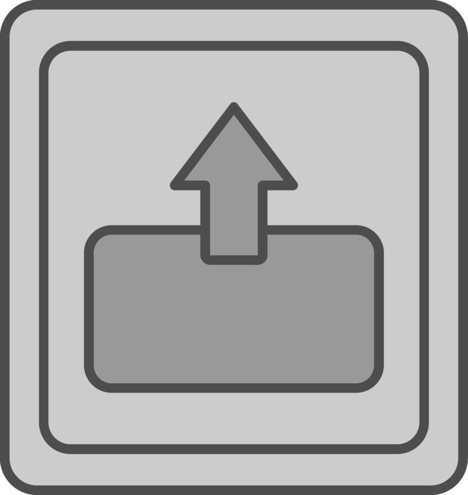 fuera relleno icono vector