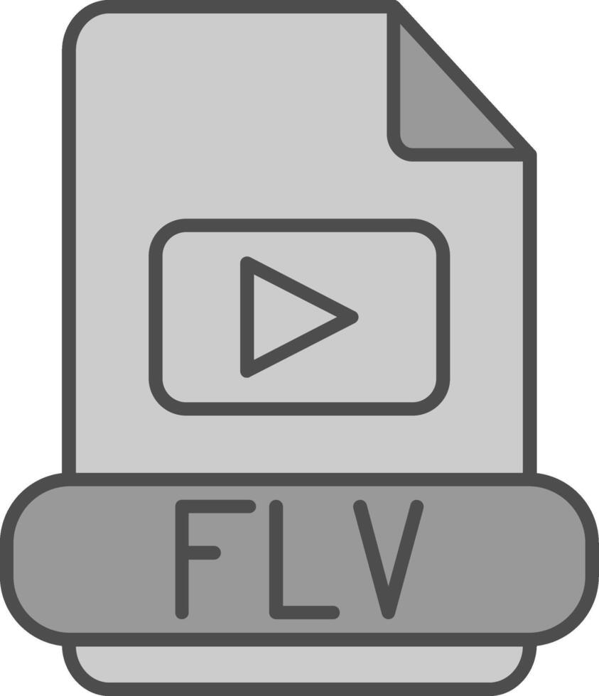 flv relleno icono vector