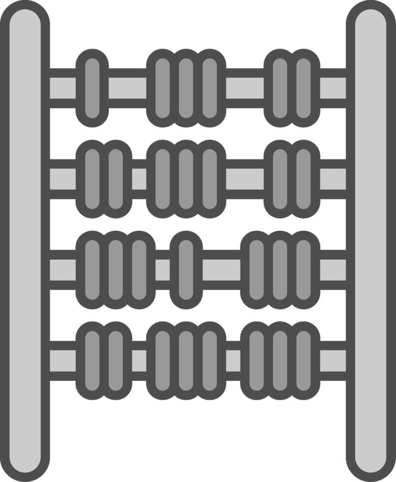 ábaco relleno icono vector