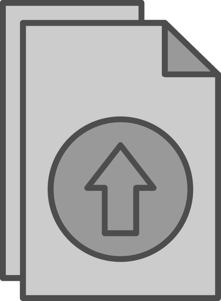 Upload Fillay Icon vector