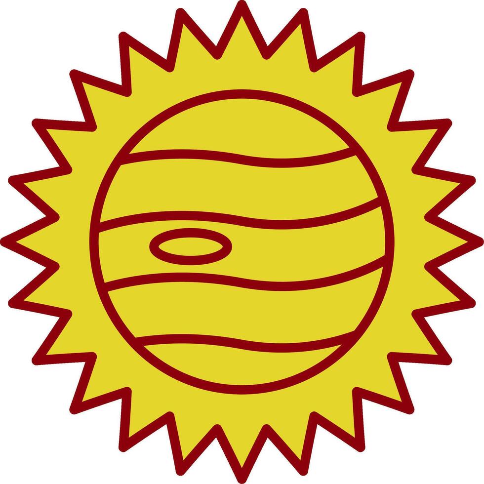 Eclipse Line Two Color Icon vector