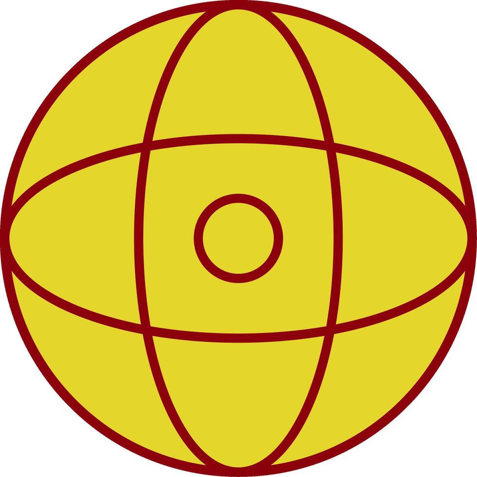 World Line Two Color Icon vector