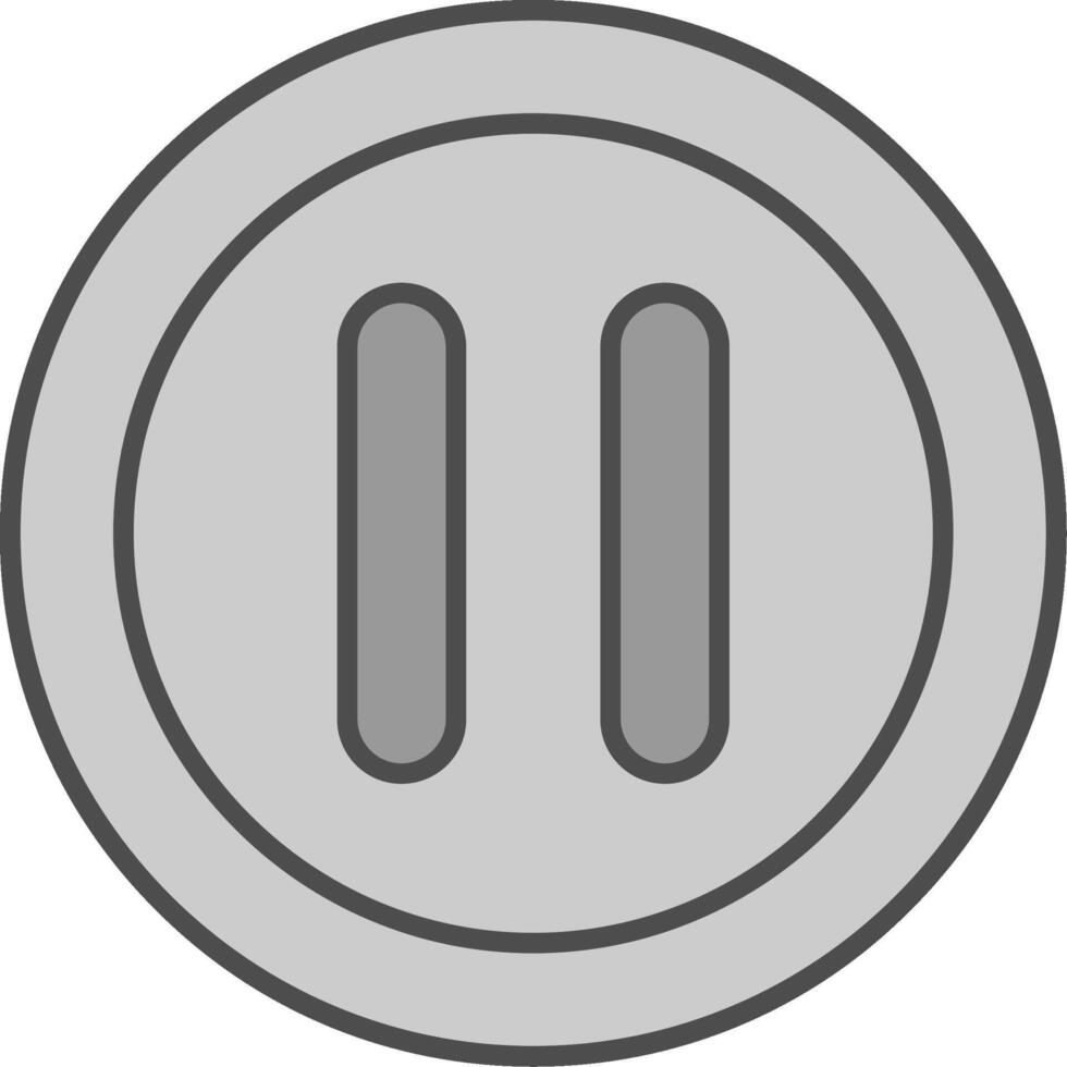 Pause Fillay Icon vector