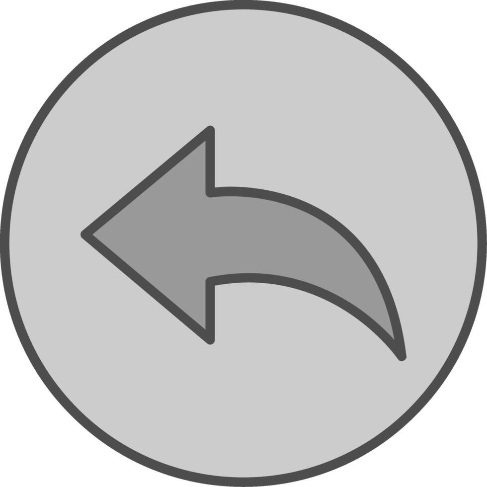 Previous Fillay Icon vector