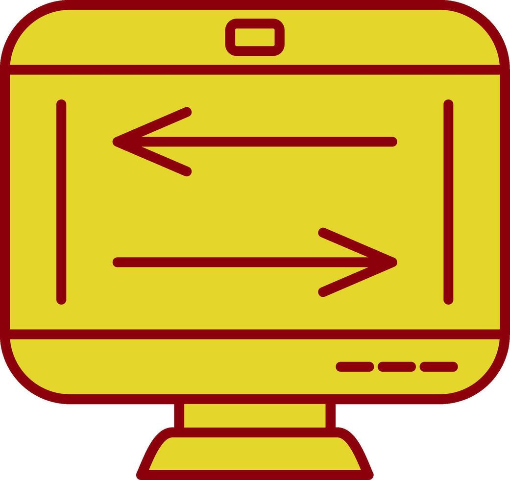 Transfer Line Two Color Icon vector