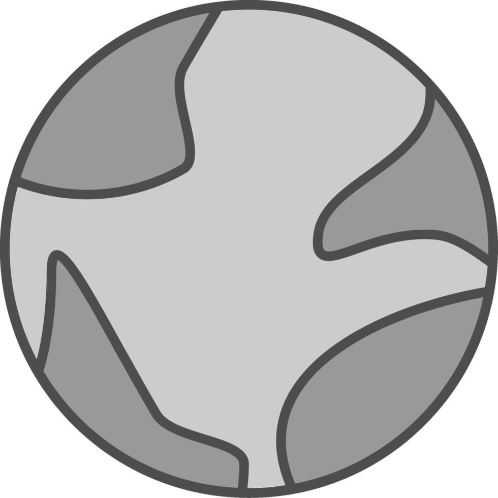 Earth Globe Fillay Icon vector