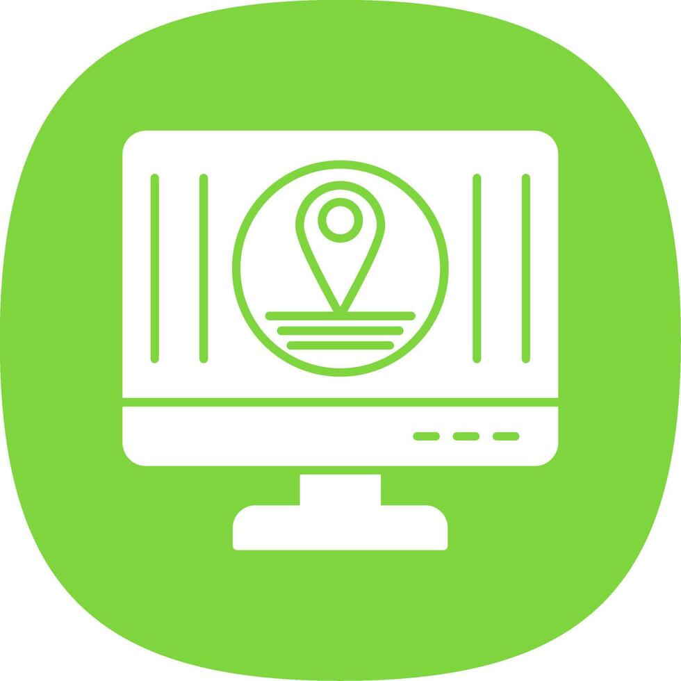 Adress Line Circle Icon vector