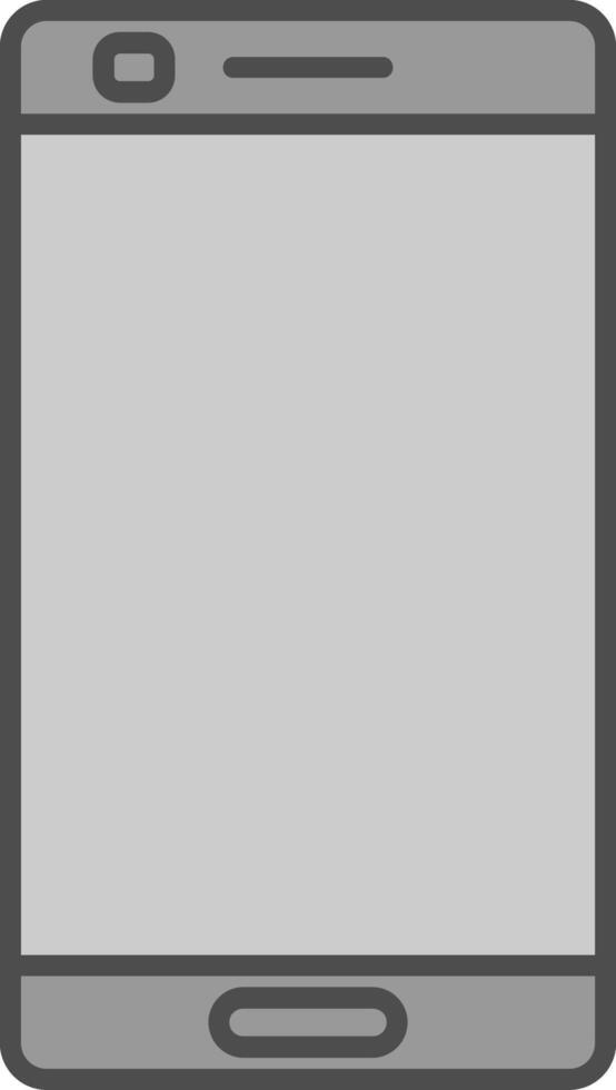 Mobile phone Fillay Icon vector