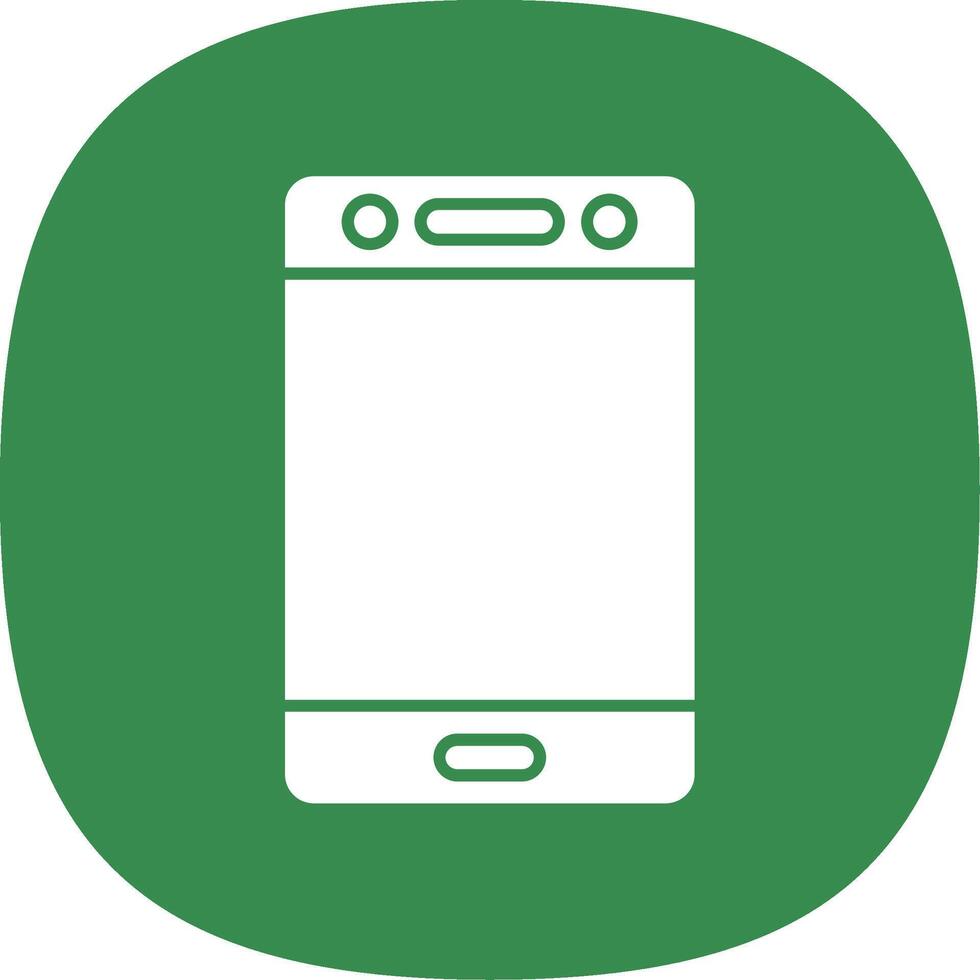 Mobile Line Circle Icon vector