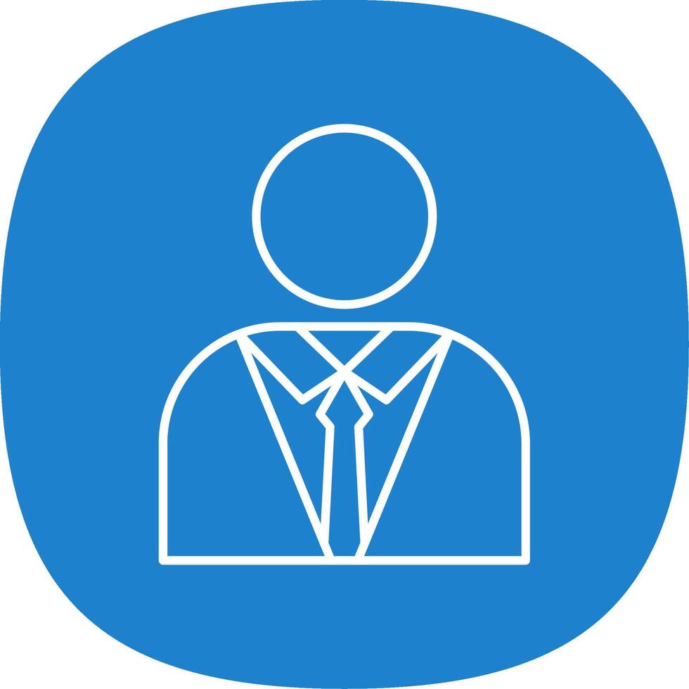 Student Line Curve Icon vector