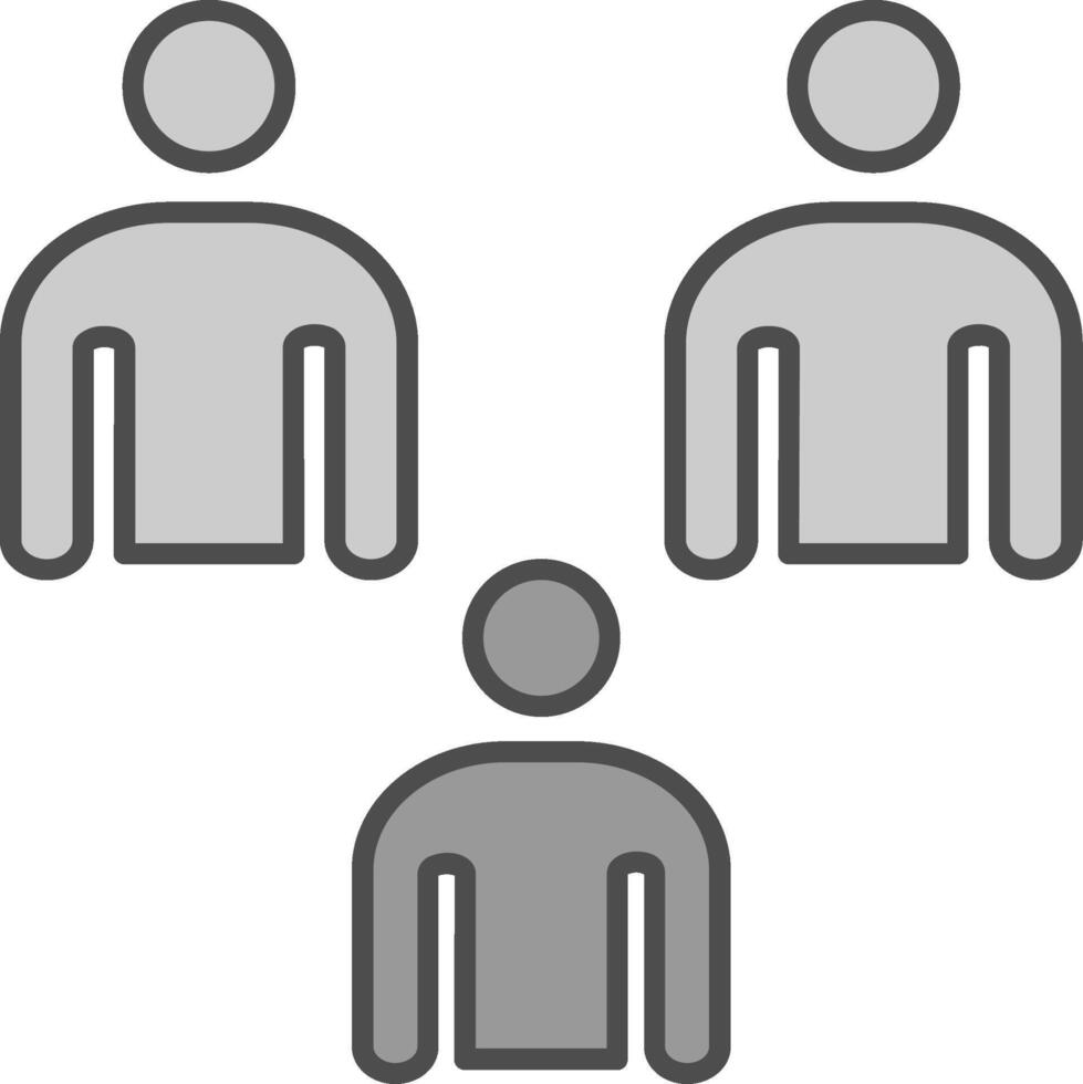Collaboration Fillay Icon vector