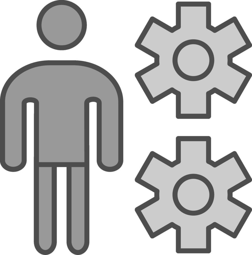 Business People Fillay Icon vector
