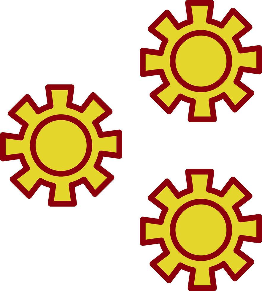 Settings Line Circle Icon vector