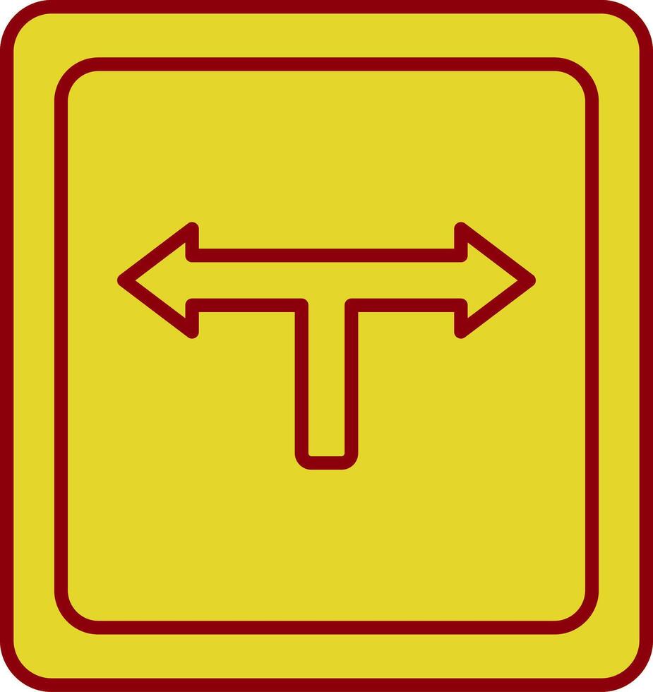 Direction Line Circle Icon vector