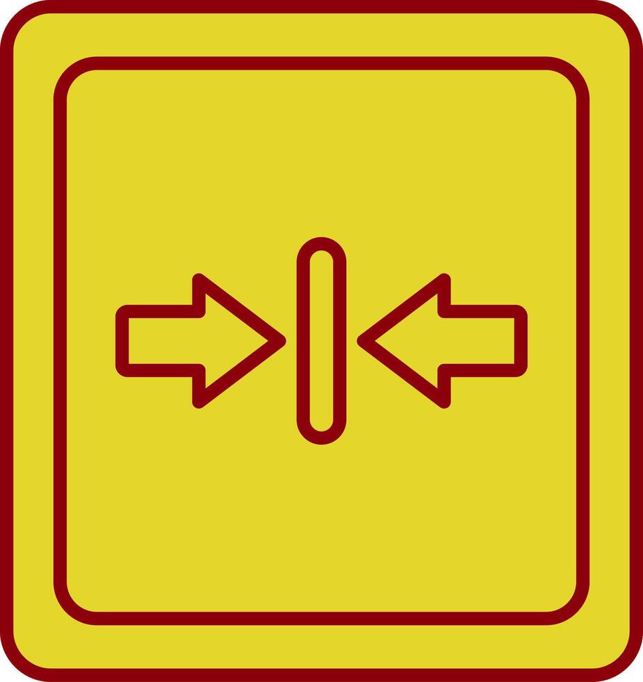 Minimize Line Circle Icon vector