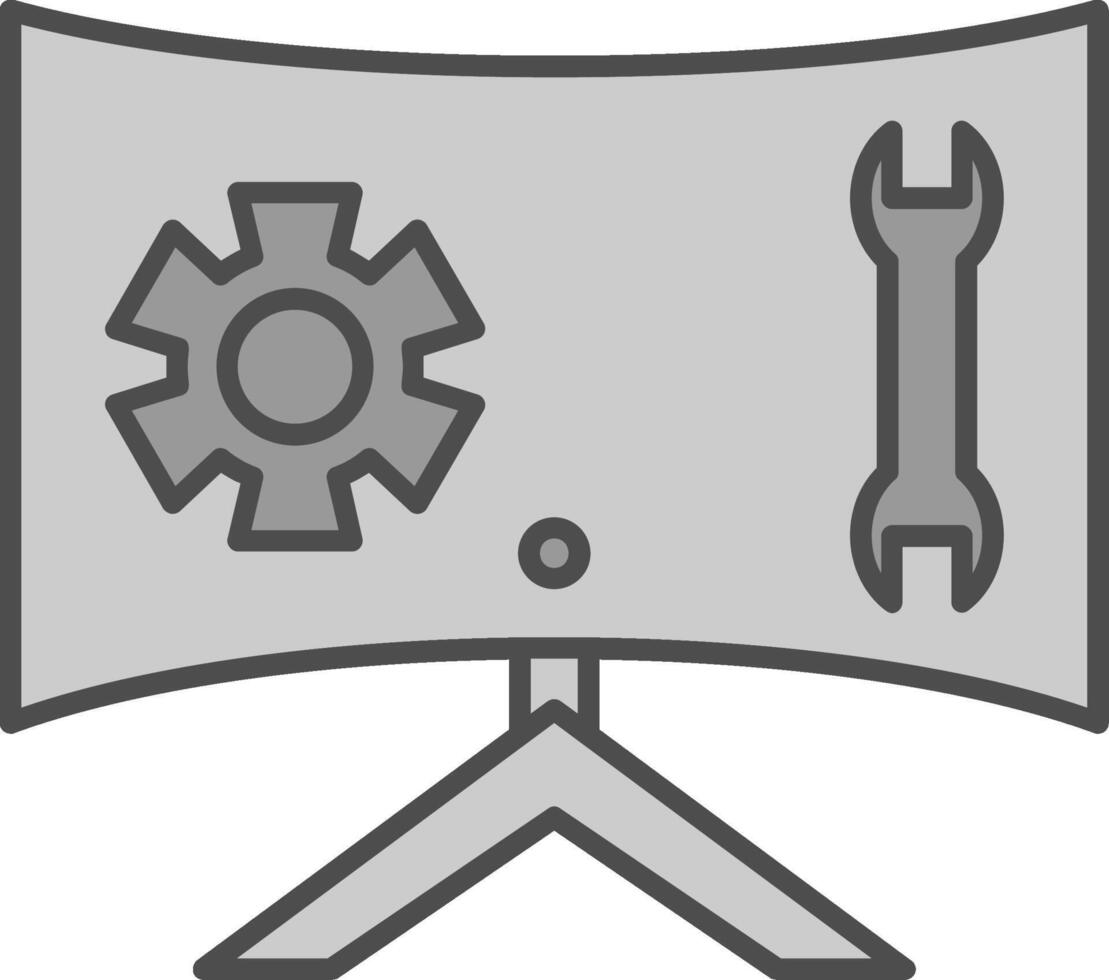 Technical Support Fillay Icon vector