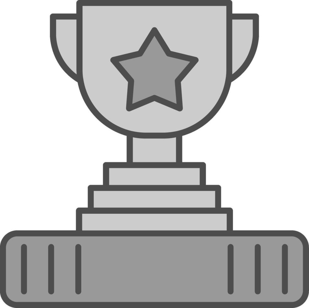 trofeo relleno icono vector
